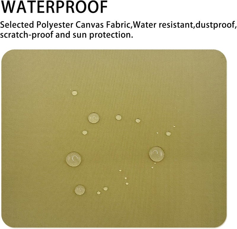 Gheeidau Canvas Repair Patch 9×11 Inch 3Pcs Waterproof Self-Adhesive Fabric Repair Patch for Tents,Boat Cover,Pop Up Canopy,Patio,Bags,Car Seats,Sofas,Furniture Cover(Khaki) - Image 2